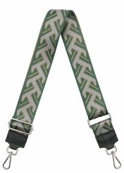 Módny pásik k taške H03 fľašková zelená