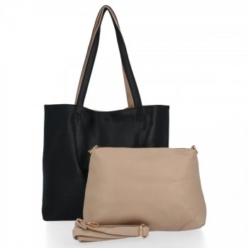 Dámska kabelka shopper bag Venere čierna 888-1