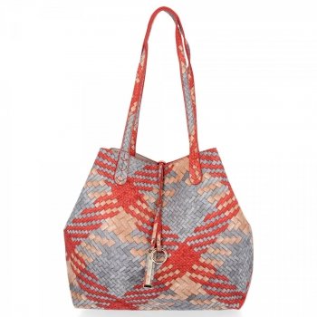 Dámska kabelka shopper bag Venere červená 333B