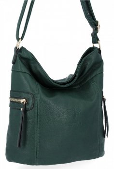 Dámska kabelka listonoška BEE BAG fľašková zelená 1152S307