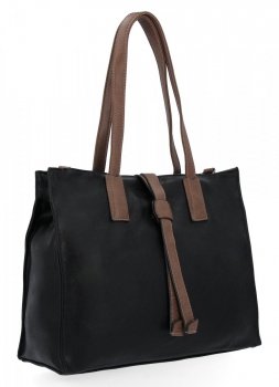 Dámska kabelka shopper bag Hernan čierna HB0192-1