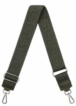 Módny pásik na tašku Geometric PA005 tmavá khaki