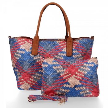 Dámska kabelka shopper bag Venere červená 1602L59