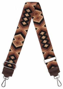 Módny pásik k taške H14 čokoládový/tmavo béžový