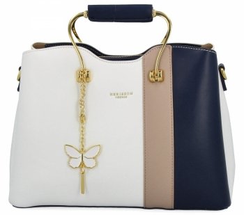  Dámská kabelka kufrík Herisson biela 27A152