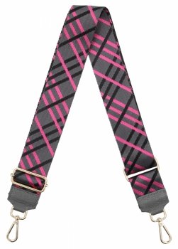 Módny opasok k taške H06 šedý/fuchsiový