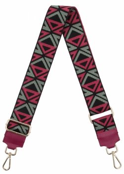 Módny pásik k taške Geometric PA005 fuchsiový