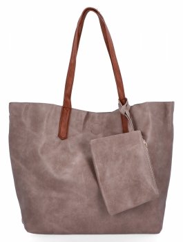 Dámská kabelka shopper bag Herisson tmavo béžová H8805