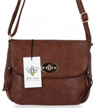 Dámska kabelka listonoška BEE BAG čokoládová SE101-1