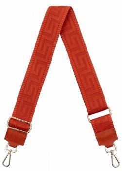 Módny pásik na tašku Geometric PA005 oranžový