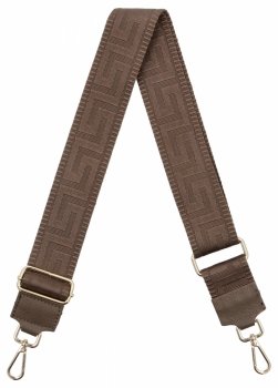 Módny pásik na tašku Geometric PA005 Zemitý