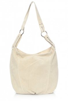 Kožené kabelka spoločenská Genuine Leather béžová 802