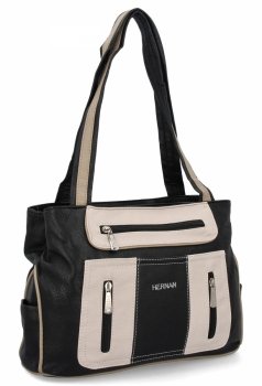  Dámská kabelka shopper bag Hernan čierna 3892-1