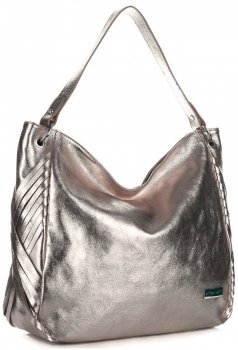 Kožené kabelka shopper bag Vittoria Gotti staré zlato V8818