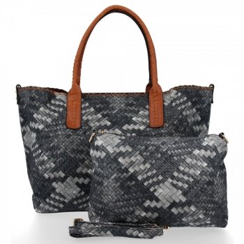 Dámska kabelka shopper bag Venere čierna 1602L59