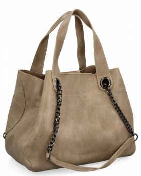 Dámská kabelka shopper bag Herisson tmavo béžová 1852A902