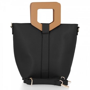 Dámska kabelka kufrík BEE BAG čierna H9403