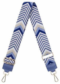 Pás na tašku v módnych vzoroch H11 svetlomodrý