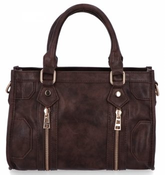 Dámska taška v štýle vintage firmy Herisson 16B6047 Čokoládová