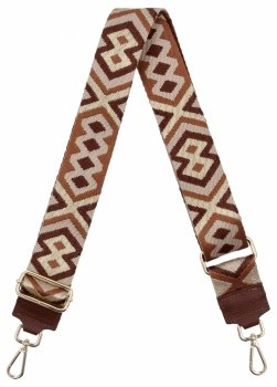 Módny pásik k taške H14 čokoládový/bežový