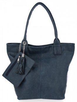 Dámska kabelka shopper bag Hernan tmavo modrá HB0339