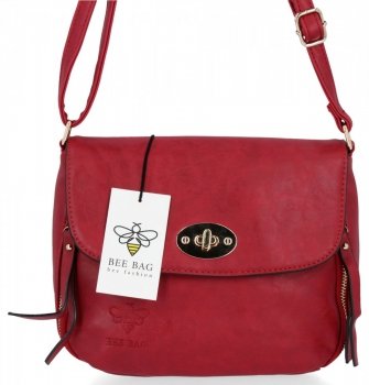 Dámska kabelka listonoška BEE BAG červená SE101-1
