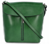 Kožené kabelka listonoška Vittoria Gotti zelená VG2012