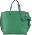 Kožené kabelka shopper bag Vittoria Gotti zelená V6D BIGziel
