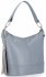 Kožené kabelka kufřík Vera Pelle světle šedá 100