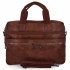 Dámská taška aktovka firmy Herisson 22H2023-166 tmavě hnědá