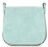 Kožené kabelka listonoška Genuine Leather mátová 0003
