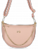 Kožené kabelka listonoška Vittoria Gotti pudrová růžová B26