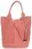 Kožené kabelka shopper bag Vittoria Gotti čokoládová V5190