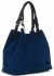Kožené kabelka shopper bag Vittoria Gotti modrá V90047CH
