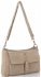 Kožené kabelka listonoška Vittoria Gotti béžová V71014
