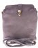 Kožené kabelka listonoška Genuine Leather šedá 217