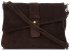 Kožené kabelka listonoška Vittoria Gotti čokoládová V2003