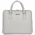 Kožené kabelka aktovka Vittoria Gotti světle šedá V556052