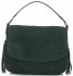 Kožené kabelka listonoška Vittoria Gotti lahvově zelená V5022