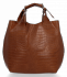 Kožené kabelka shopper bag Vittoria Gotti zrzavá VG804