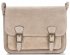 Kožené kabelka listonoška Genuine Leather tmavě béžová 1643