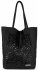 Kožené kabelka shopper bag Vittoria Gotti černá V577