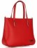 Kožené kabelka klasická Vittoria Gotti červená V8648