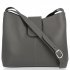 Kožené kabelka univerzální Vera Pelle šedá 810