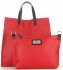 Kožené kabelka univerzální Genuine Leather červená 691756