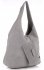 Kožené kabelka shopper bag Vittoria Gotti světle šedá V8802