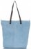 Kožené kabelka shopper bag Vera Pelle světle modrá 80041