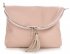 Kožené kabelka listonoška Vera Pelle špinavá růžová E9