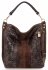 Italská kožená taška se zvířecím motivem 884 čokoládová