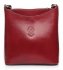 Kožené kabelka listonoška Genuine Leather červená 6001